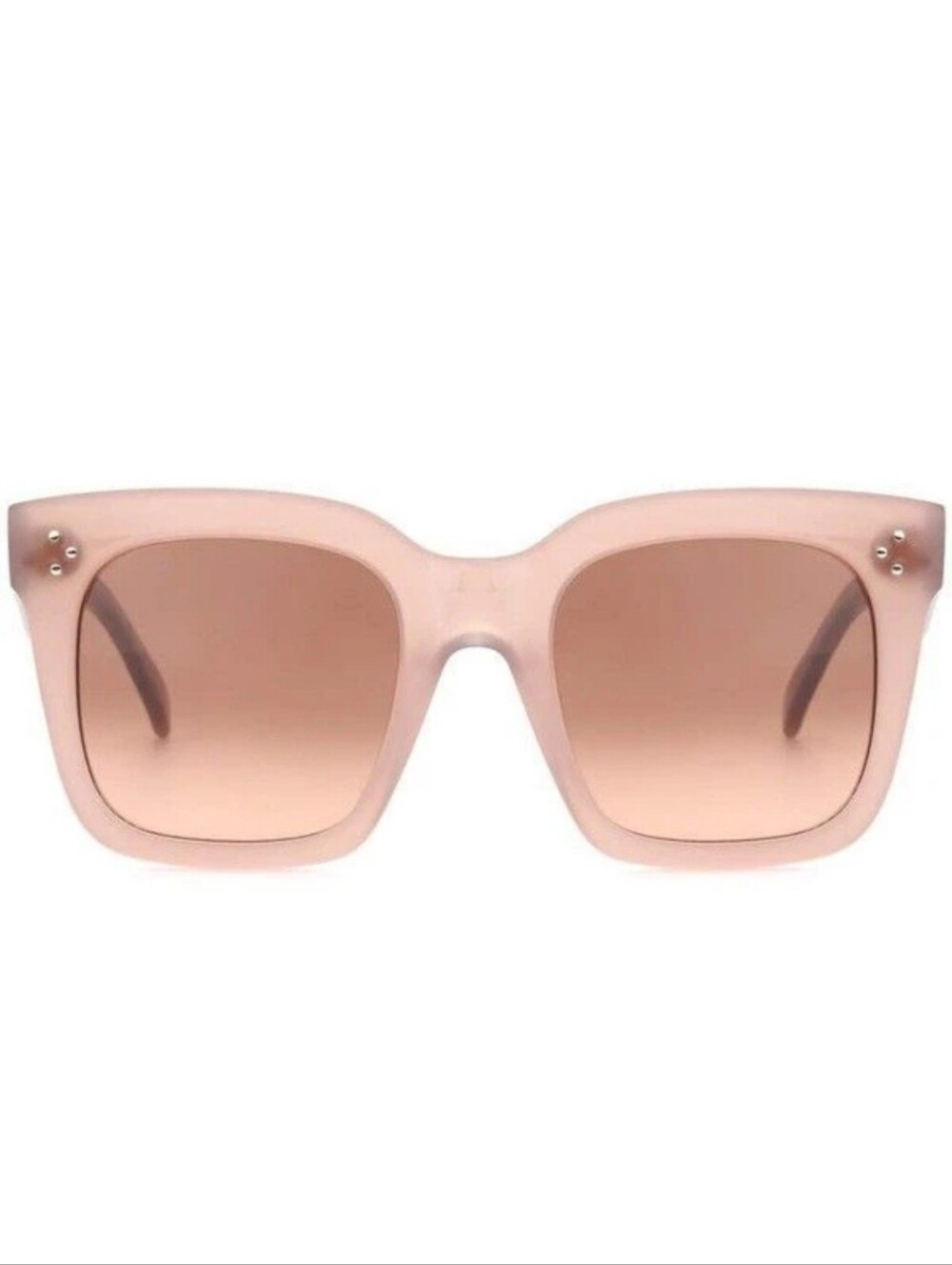 Square Oversized Frosted Pink Sunglasses